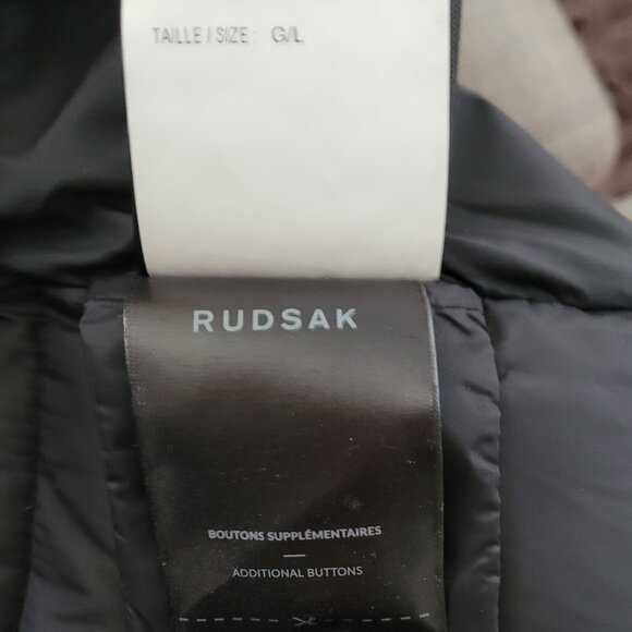 RUDSAK Black Puffer Jacket with Fur Hood - Picture 10 of 13